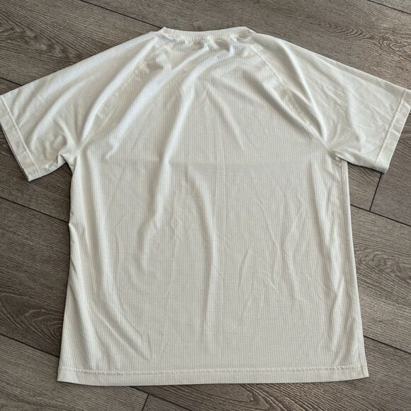 Outdoor Voices Think Fast Mesh T-Shirt Men’s Size Large White Outdoors Hiking - Picture 7 of 7